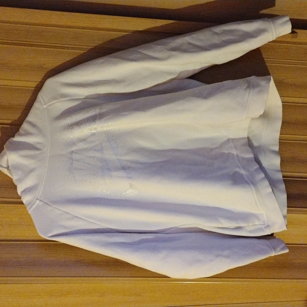 White and silver nike hoodie